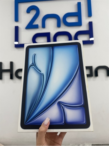 iPad Air 6 - chip M2 - 11 inch - ZA/A - IOS 26.1 - Wifi - 128GB - Màu xanh - Pin 94% - Ngoại hình 98% - FullBox