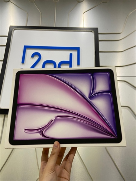 iPad Air M2 11 inch - ZA/A - 128GB - Bản Wifi - Pin 90% - Màu tím - Ngoại hình: 98% - Màn ám hồng nhẹ - Kèm Box 4