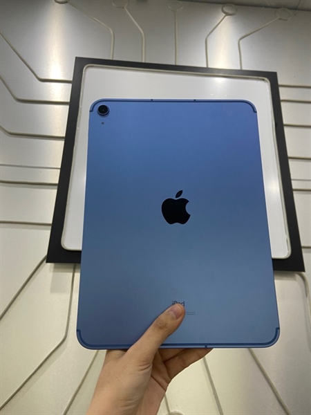iPad Gen 10 - ZA/A - 256GB - Bản 5G - Pin 100% - Màu xanh dương - Ngoại hình: 98% - Body