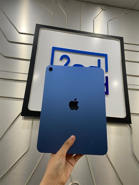iPad Gen 10 - ZA/A - 64GB - Bản Wifi - Pin 100% - Màu xanh - Ngoại hình: 98% - Kèm Box