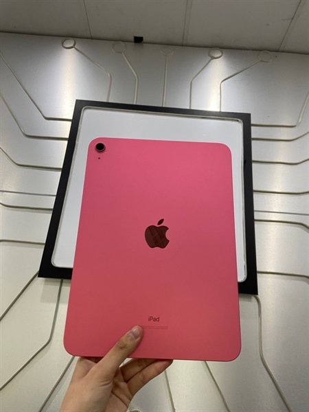 iPad Gen 10 - ZA/A - 64GB - Bản wifi - Pin 99% - Màu hồng - Ngoại hình: 97% - Cấn sườn - FullBox ( thiếu sạc ) 1