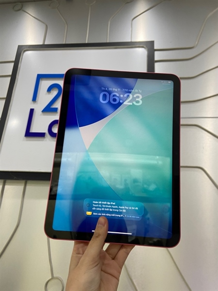 iPad Gen 10 - ZA/A - 64GB - Pin 95% - Màu hồng - Ngoại hình: 97% - Vân tay yếu - Kèm Box 3