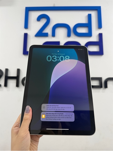 iPad Gen 10 - ZA/A - IOS 18.5 - Wifi - 64GB - Màu bạc - Pin 100% - Ngoại hình 98% - Còn BH DĐV đến 11/2025 - Kèm sạc 2