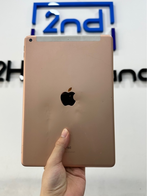 iPad Gen 7 (2019) 4G - ZA/A - 128GB - IOS 18.7.9 - Pin 100% Đã thay - Màu Gold - Ngoại hình 96% - Màn ám bầm phản quang - Body