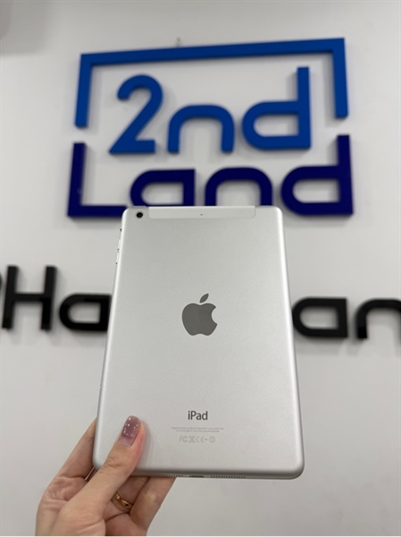 iPad Mini 2 - LL/A - IOS 12.5.7 - 3G - 32gb - Màu bạc - Pin 82% - Ngoại hình 98% - Màn hồng nhẹ - Body
