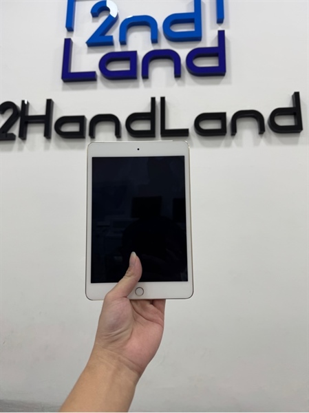 iPad Mini 4 - 4G - 2J/A - 16GB - IOS 15.8.2 - Pin 50% - Màu gold - Ngoại hình 97% - Màn ám bầm sườn hơi cong - Body ( SẢN PHẨM KHÔNG BẢO HÀNH ) 3