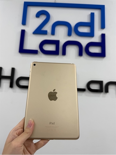 iPad mini 4 - B/A - IOS 15.7.8 - Wifi - 128GB - Màu vàng - Pin 100% - Ngoại hình 98% - Kèm sạc