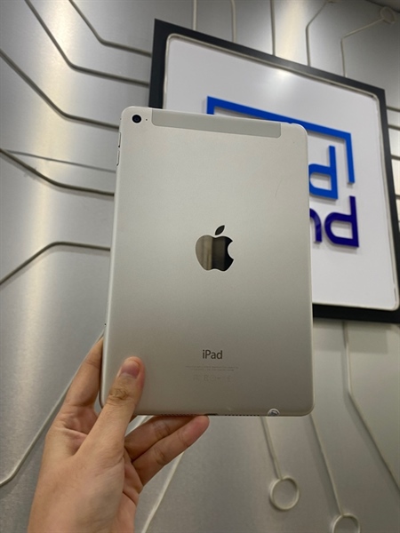 iPad Mini 4 - J/A - 128GB - Bản 5G - Pin 89% - Màu bạc - Ngoại hình: 97% - Body