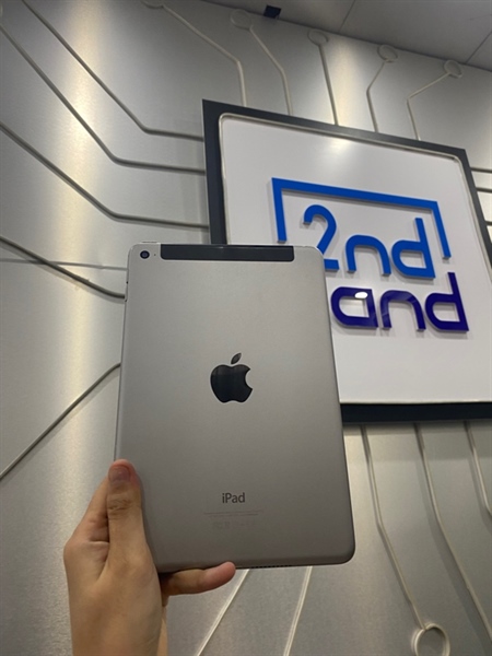 iPad Mini 4 - J/A - 64GB - Bản 4G - Pin 100% - IOS 15.8.3 - Màu xám - Ngoại hình: 97% - Body