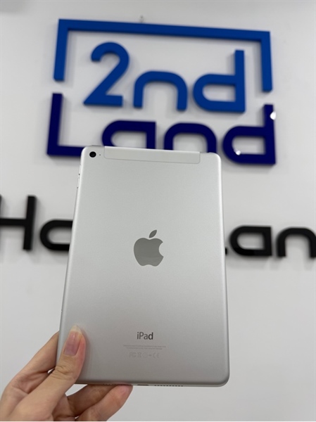 iPad mini 4 - J/A - IOS 11.3.1 - 4G - 64GB - Màu bạc - Pin 100% - Ngoại hình 97% - Kèm sạc