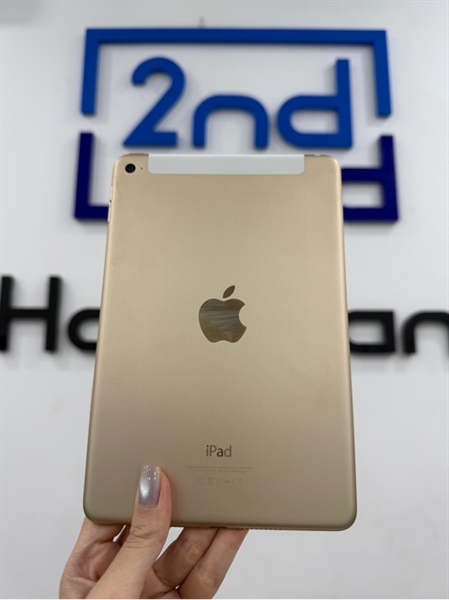 iPad mini 4 - J/A - IOS 15.8.4 - Bản 4G - 16GB - Màu vàng - Pin 95% - Ngoại hình 97% - Body