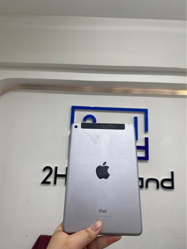 iPad Mini 4 - J/A - IOS 15.8.6 - Bản 4G - 128Gb - Màu xám - Pin 83% chu kỳ sạc 598 - Ngoại hình 97% - Tối 4 góc , mặt lưng hằn dấu - Kèm sạc