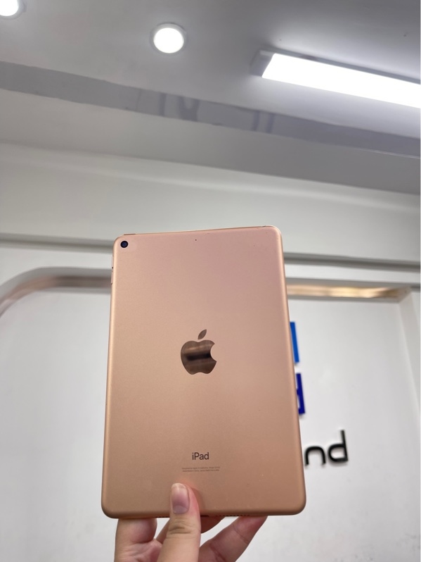 iPad mini 5 - Wi-Fi - LL/A - 64GB - Màu hồng- Pin 82% chu kỳ sạc 1084 - Ngoại hình 97% - màn ám hồng, ép kính - Body