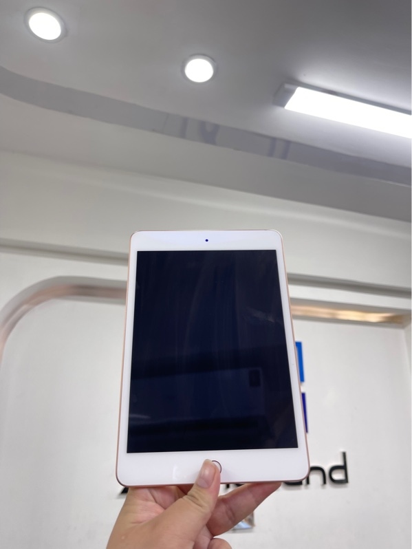 iPad mini 5 - Wi-Fi - LL/A - 64GB - Màu hồng- Pin 82% chu kỳ sạc 1084 - Ngoại hình 97% - màn ám hồng, ép kính - Body