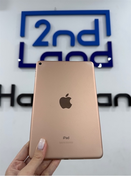 iPad Mini 5 - ZA/A - IOS 18.7 - Wifi - 64GB - Màu Gold - Pin 82% - Ngoại hình 97% - Màn hồng , cấn móp - Body