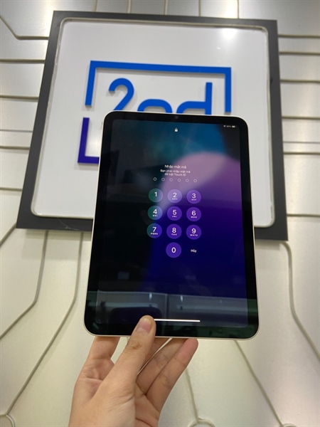 iPad Mini 6 - LL/A - 64GB - IOS 18.5 - Bản Wifi - Pin 91% - Màu trắng - Ngoại hình: 98% - Body 2