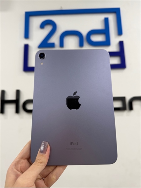 iPad Mini 6 - LL/A - IOS 17.5.1 - Wifi - 64GB - Màu tím - Pin 96% - Ngoại hình 97% - Màn ám hồng nhẹ , màn trầy nhiều - Kèm sạc