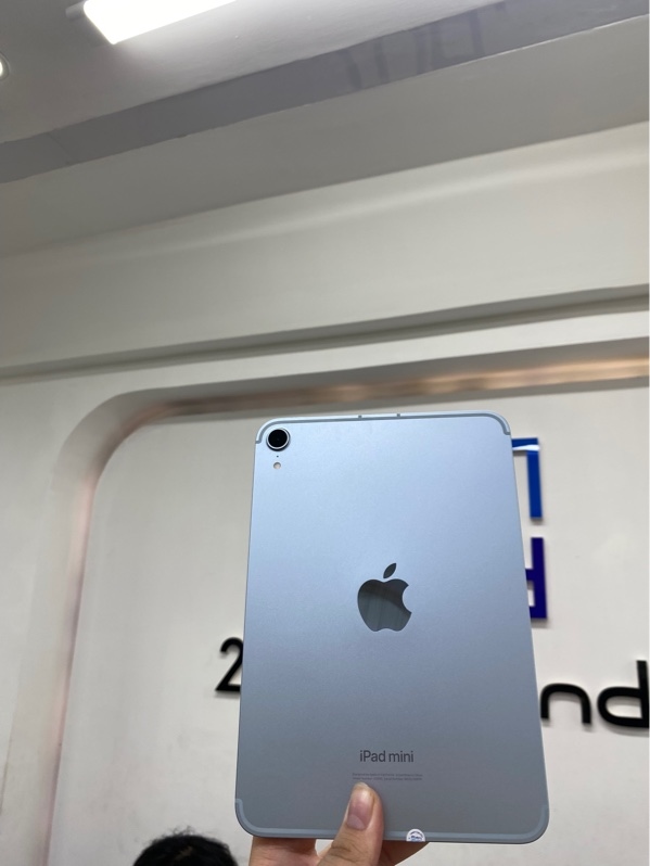 iPad mini 7 - 5G - J/A - IOS 18.5 - 128gb - Màu xanh - Pin 100% chu kỳ sạc 13 - Ngoại hình 98% - Body