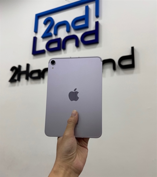 iPad Mini 7 ( A17 Pro ) 2024 - 5G - TH/A - 128GB - IOS 18.5 - Pin 100% - Màu tím - Ngoại hình 99% - Body