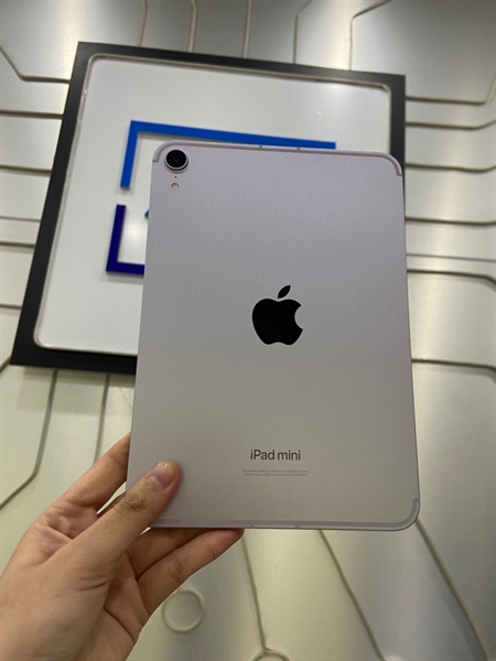 iPad Mini 7 - A17 Pro - TH/A - 128GB - 5G - IOS 18.5 - 1978 - Pin 100% sạc 3 lần - Màu tím - Ngoại hình: 98% - Body