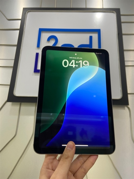 iPad Mini 7 - A17 Pro - TH/A - 128GB - 5G - IOS 18.5 - 1978 - Pin 100% sạc 3 lần - Màu xám - Ngoại hình: 98% - Body 2