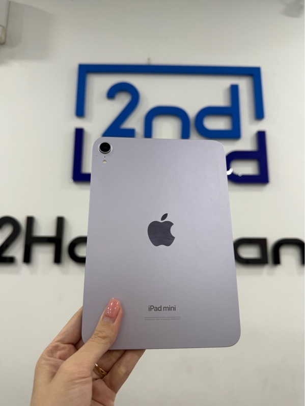 iPad mini 7 - chip A17 Pro - ZA/A - IOS - 128GB - WIFI - Màu tím - Pin 99% chu kì sạc 113 - Ngoại hình 97.5% - còn Bảo hành CPS 11/10/2026 - Kèm box , sạc