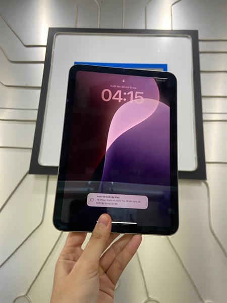 iPad Mini 7 - LL/A - 256GB - Bản Wifi - Pin 100% - Chu kì sạc 4 lần - Màu xám - Ngoại hình: 99% - FullBox 3