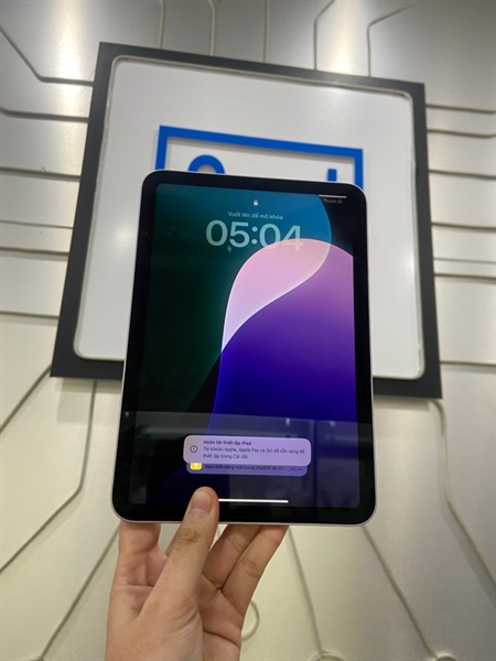 iPad Mini 7 - ZA/A - 128GB - Bản Wifi - Pin 100% - Chu kì sạc 82 lần - Màu tím - Ngoại hình: 97% - FullBox - Còn bảo hành hãng tới 08/08/2026 2