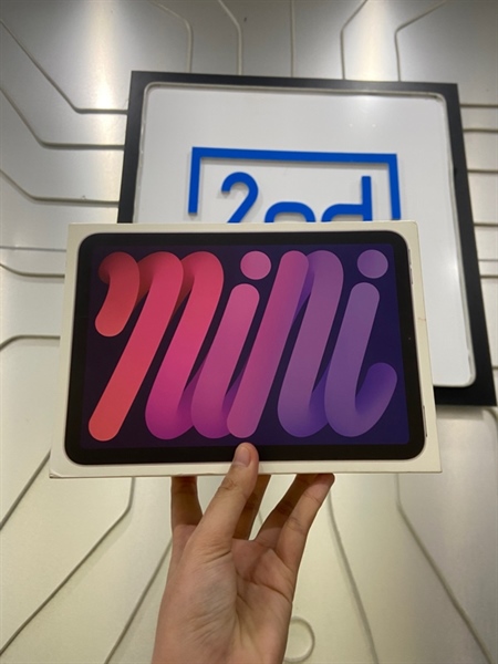 iPad Mini 7 - ZA/A - 128GB - Bản Wifi - Pin 100% - Chu kì sạc 82 lần - Màu tím - Ngoại hình: 97% - FullBox - Còn bảo hành hãng tới 08/08/2026 3