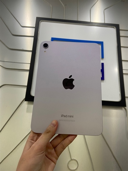 iPad Mini 7 - ZA/A - 128GB - Bản Wifi - Pin 99% - Chu kì sạc 89 lần - Màu tím - Ngoại hình: 97% - FullBox - Còn bảo hành hãng tới 08/08/2026