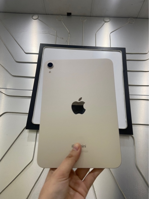 iPad Mini 7 - ZA/A - lOS 26.6.2 - Bản Wifi - 128GB - Pin 97% - Chu kì sạc 66 lần - Màu starlight - Ngoại hình: 98% - Kèm Box