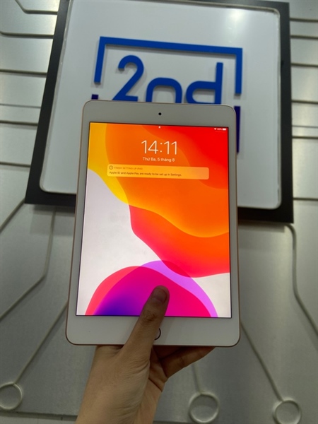 iPad Mini Gen 5 - 2B/A - 256GB - Bản 3G - Màu gold - pin 97% - Ngoại hình: 97% - Phản quang mờ - Body 2