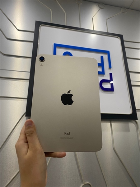 iPad Mini Gen 6 - LL/A - 64GB - Bản Wifi - Màu starlight - Ngoại hình: 98% - Body - pin 100%