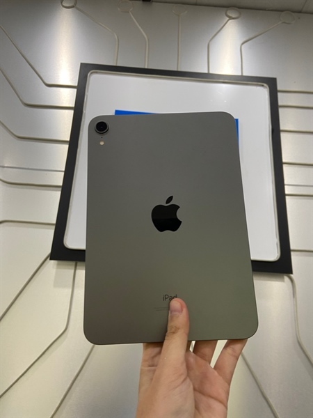 iPad Mini Gen 6 - LL/A - 64GB - Bản Wifi - Pin 96% - Màu xám - Ngoại hình: 98% - Màn xước nhẹ - Body