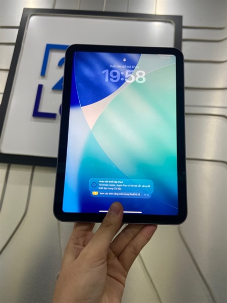 iPad Mini Gen 6 - LL/A - 64GB - Pin 83% - Màu xanh - Ngoại hình: 97% - Body 2