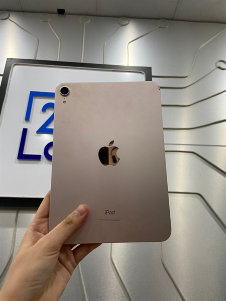 iPad Mini Gen 6 - ZA/A - 64GB - Pin 99% - Màu hồng - Ngoại hình: 97% - Cấn viền 2 góc màn, xước mèo , 1 đốm phản quang - Body