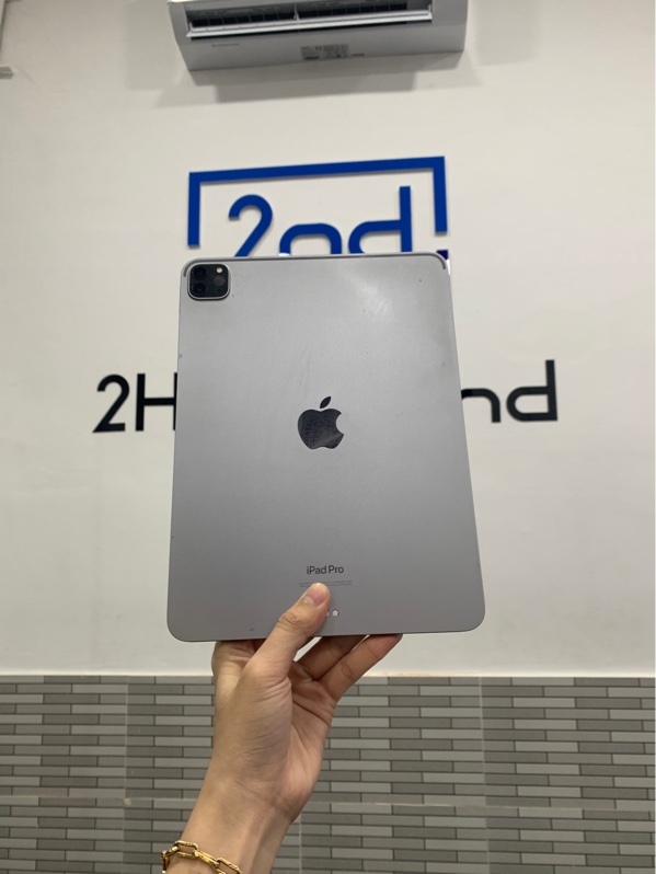 iPad Pro 11 inch gen 4 - M2 - 2022 - ZA/A - 128GB - Wifi - Màu bạc - Pin 85% - Ngoại hình: 97% - Màn ám vàng, cấn góc - Body