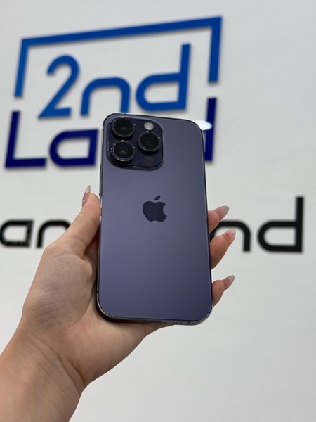 iPhone 14 Pro - KH/A - 128GB - Pin 100% - Tím - 97% màn xước, cấn sườn
