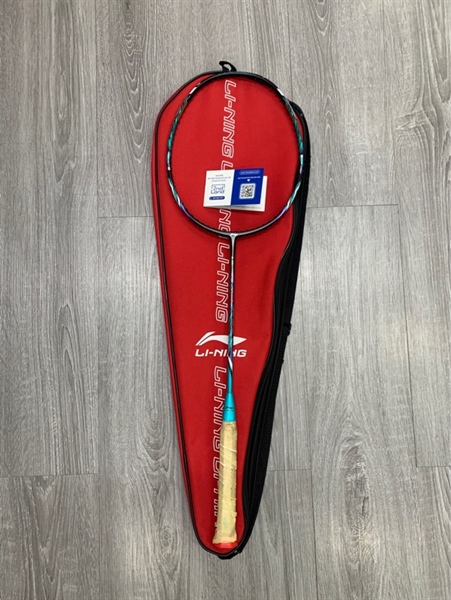 Khung vợt cầu lông Lining 2000 Blue - 84g|G6 - Màu xanh - Ngoại hình: 97% - Trầy + tróc sơn - Body, kèm túi