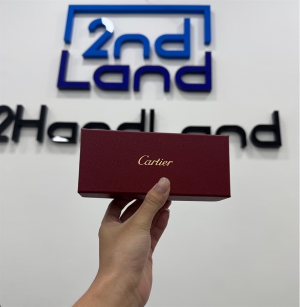 Kính mát Cartier CT0165S 002 - Màu vàng - Ngoại hình 98% - Kèm box + Túi đựng 4