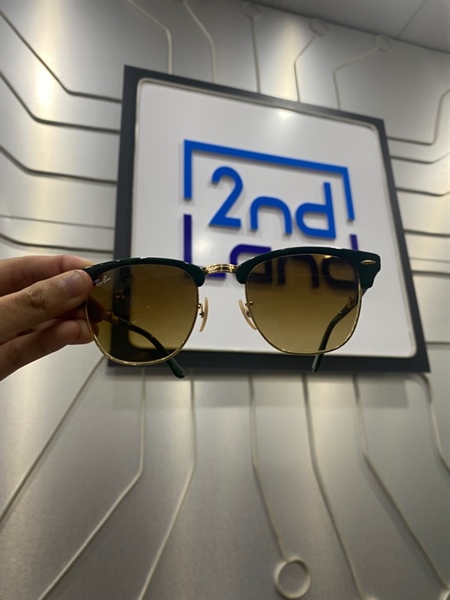 Kính mát Ray-ban - RB2176 - (1368/85) - Gọng màu Gold + Xanh lá - Kèm túi + Khăn lau