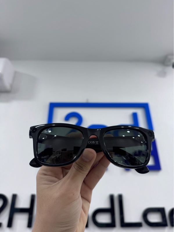 Kính thông minh RayBan Meta Gen 1 Wayfarer OOXK - Màu đen - Ngoại hình 97% - Gọng kính trầy xước - Fullbox