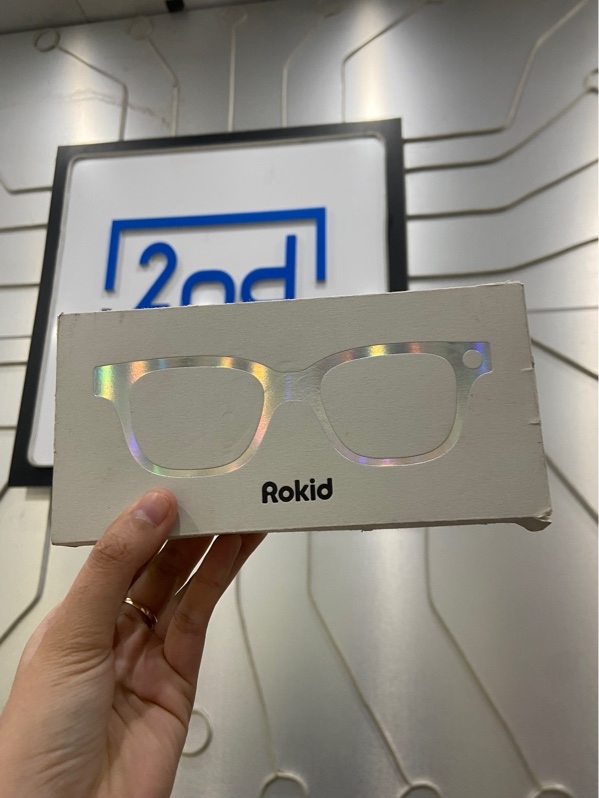 Kính thông minh Rokid RV101 (Rokid Glasses RV101) - Màu đen - Ngoại hình: 98% - Kèm Box + hộp đựng