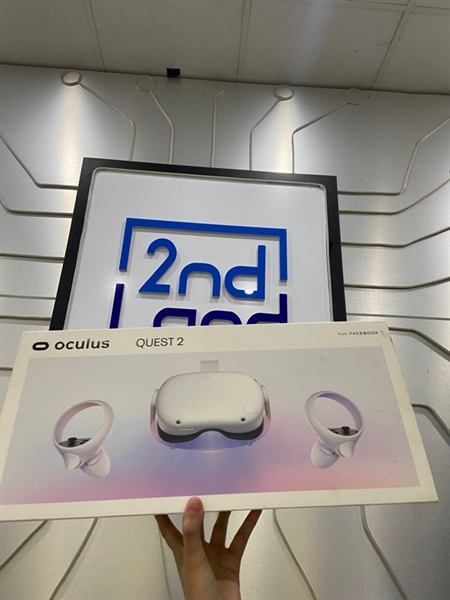 Kính thực tế ảo Meta Quest 2 - 64GB - Chỉ có kính - Màu trắng - Ngoại hình: 97% - Không phụ kiện, không active được - Kèm Box