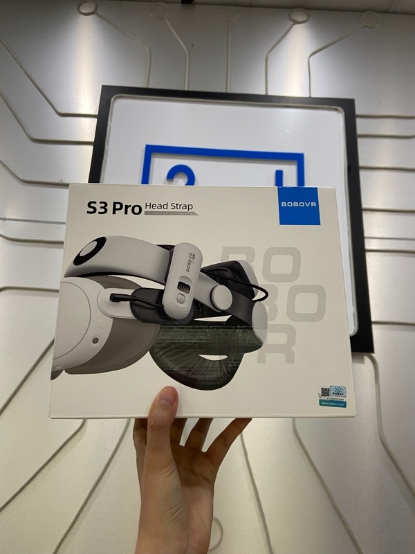 Kính thực tế ảo Meta Quest 3 - 512GB - Màu trắng - Ngoại hình: 98% - Fullbox + Head Strap Bobovr S3 Pro - Còn bảo hành Droidshop đến 31/01/2027