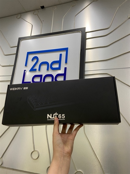 Kit bàn phím cơ Weikav Nut 65 - Led RGB - 3 Mode - Màu bạc - Ngoại hình: 98% - Kèm Box + receiver