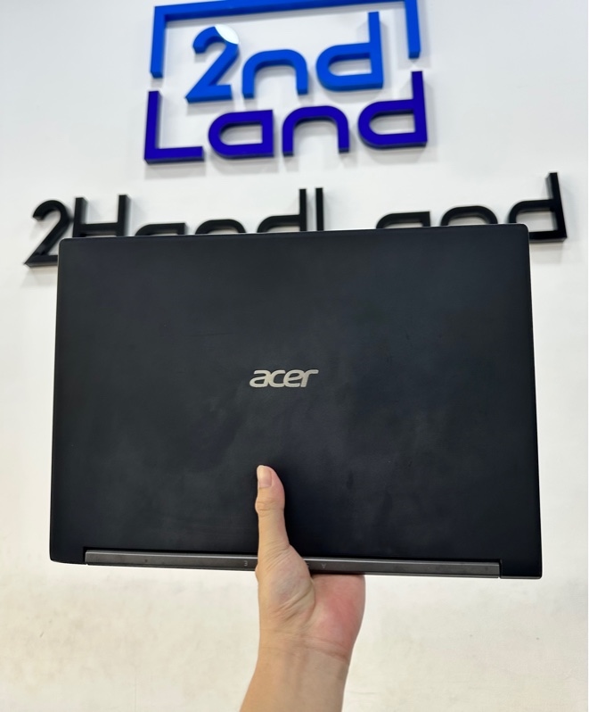 Laptop Acer A715-42G - Ryzen 5 5500U/GTX 1650 - Ram 8/512GB SSD - Pin 56% - Màu đen - Ngoại hình 97% - Đã sửa chữa bản lề trái , màn ám 1 đốm phản quang - Kèm sạc