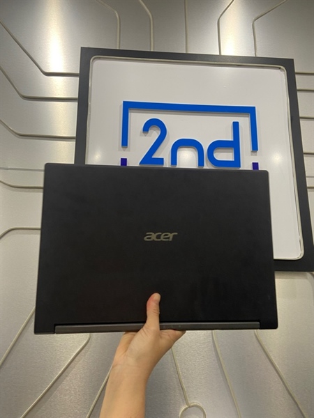 Laptop Acer Aspire 7 - I5-10300H - GTX 1650 8/512GB SSD - Pin 45% - Màu đen - Ngoại hình: 97% - Màn bầm phím, màn bầm xanh nặng + ám xanh - Body - Kèm sạc