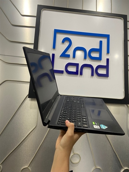 Laptop Acer Aspire 7 - I5-10300H - GTX 1650 8/512GB SSD - Pin 45% - Màu đen - Ngoại hình: 97% - Màn bầm phím, màn bầm xanh nặng + ám xanh - Body - Kèm sạc 2