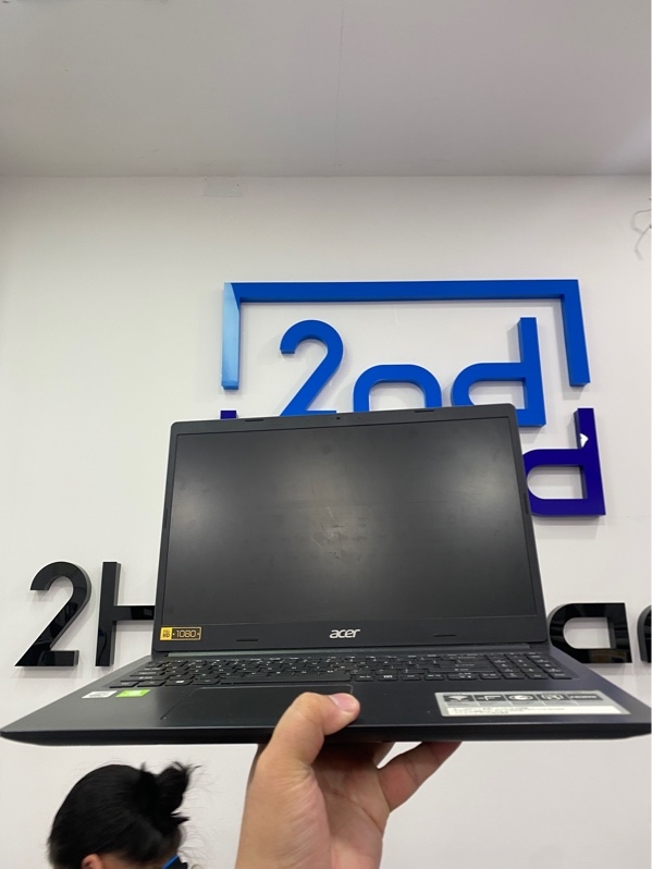 Laptop Acer Aspire A315-55G - I7-10510U - Geforce MX230 - Ram 8/256GB - Sức khỏe ổ 94 - Pin: 69% - Màu đen - Ngoại hình: 97% - Xước thân, màn in phím, ám hồng - Kèm sạc